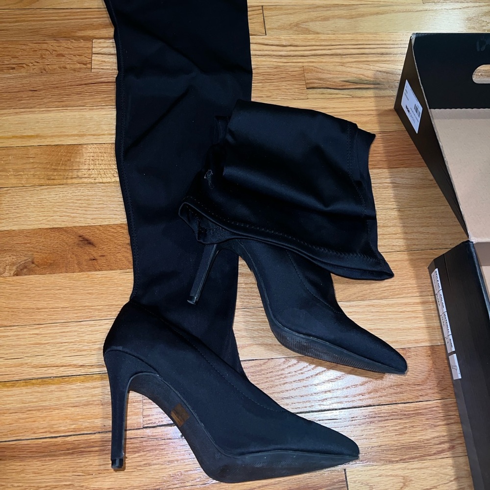 Black over-the-knee boot